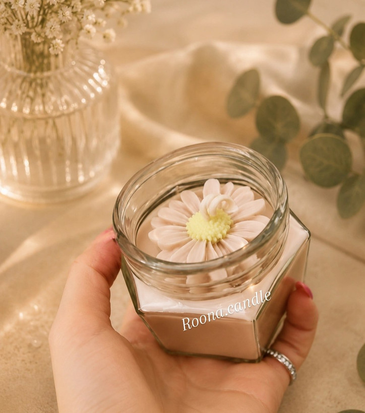 شمع شات شیشه ای مارگاریت