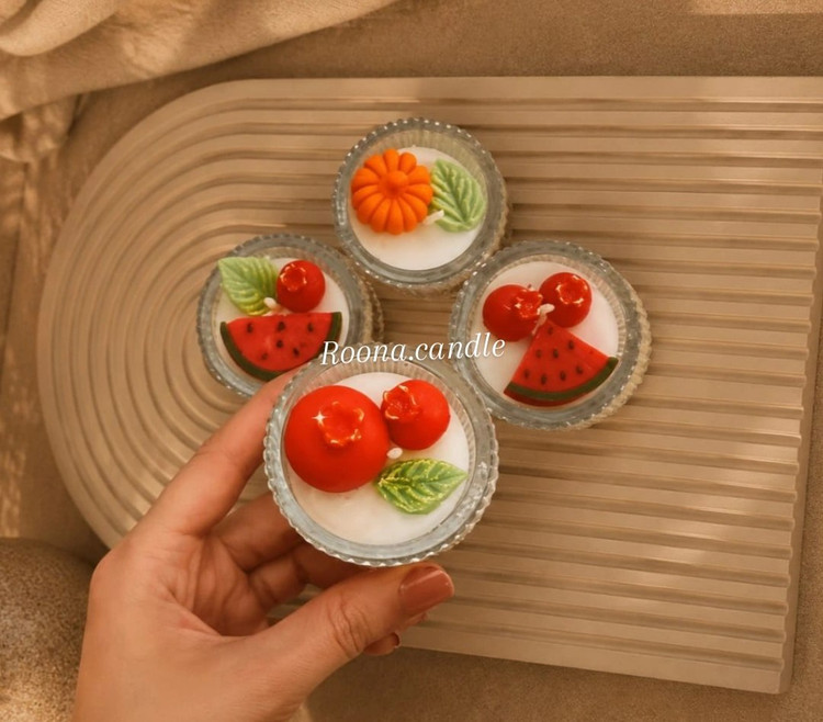 شمع شات شیاردار کوچیک یلدایی