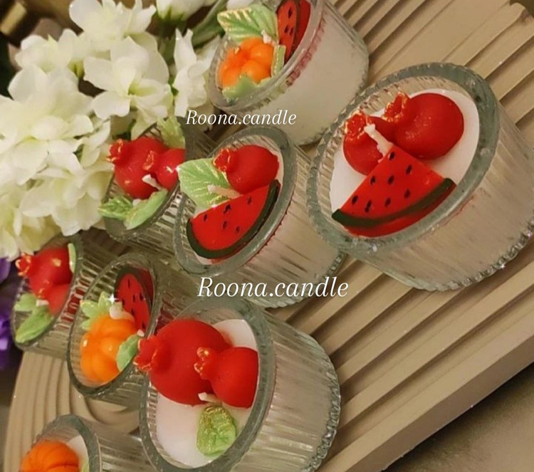 شمع شات شیاردار کوچیک یلدایی