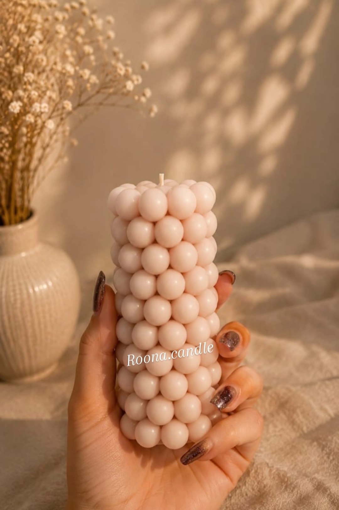 شمع استوانه مرواریدی