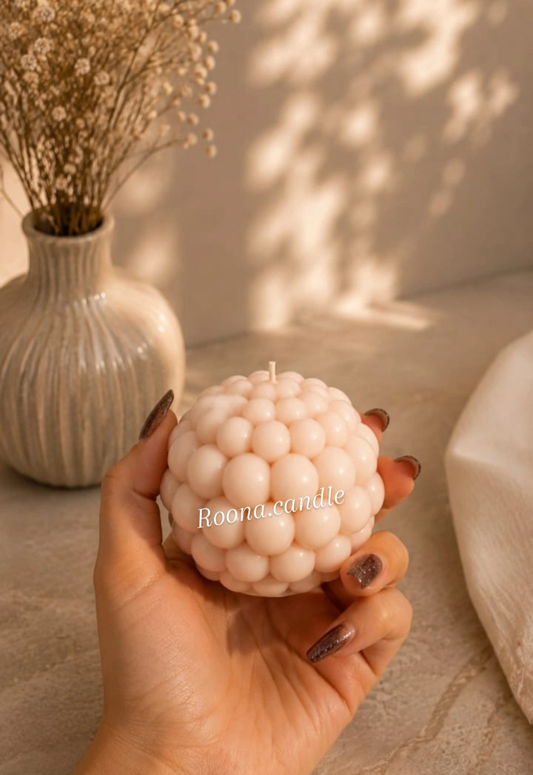 شمع گوی مرواریدی