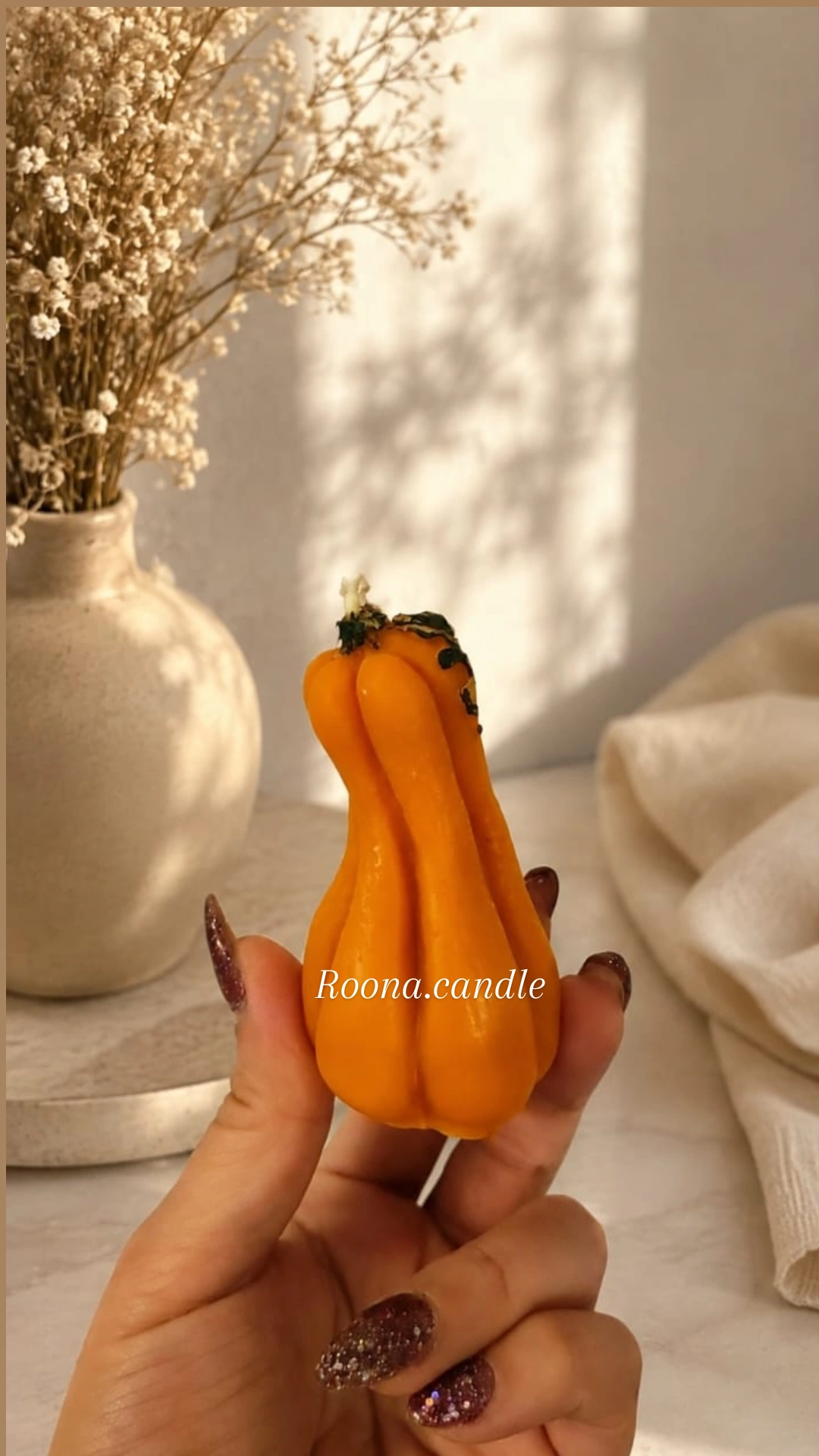 شمع کدو سایز متوسط