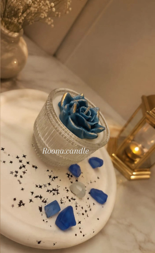 شمع شات شیاردار طرح گل