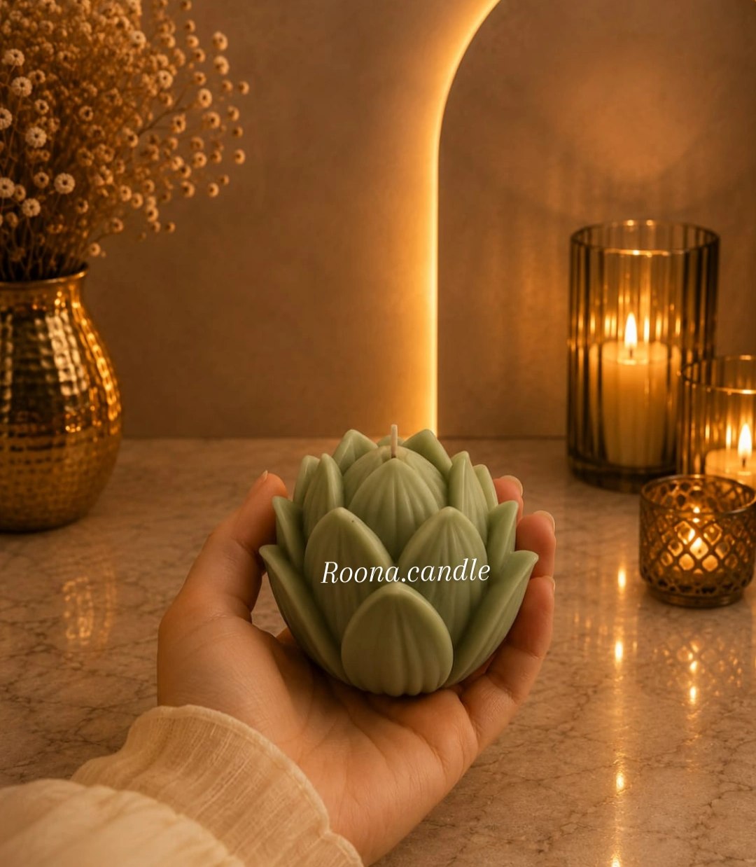 شمع لوتوس بزرگ